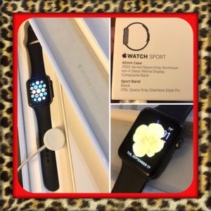 APPLE Watch Sport 42mm Series 1 Grey Aluminum Ion